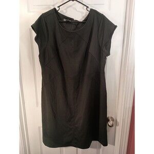 Covington Woman Dress Plus Size 3X Black Short Sleeve